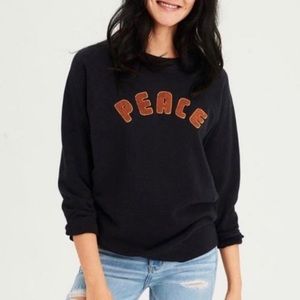 American Eagle Ahh-Mazingly Soft PEACE Sweatshirt Sz. Small